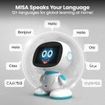Misa 2: AI-Powered Smart Robot for Kids | STEM Learning & Educational Robot | Interactive, Voice-Activated Robot with Learning Apps & Fun Games for Boys & Girls Aged 5-12 | Sky Blue
