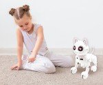 Lexibook - Power Kitty® - Remote Control Robot Cat, Programmable Smart Robot, Light, Sound, White/Pink - KITTY01