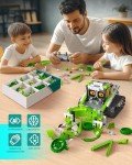 Opmind 5in1 STEM AI Robot Toys Building Set, 478Pcs APP & Remote Control Engineering Erector Blocks for Kids Age 6-8, Coding Interactive Educational Christmas Birthday Gift for 10-12 Year Boys & Girls