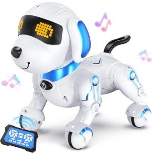 MindPal Robot Dog Remote Control Robot Toys with Sing Dance, Easter Toy Kids Robot Toy, 17 Functions Dog E Interactive Robot Dog for 6+, Programmable Smart Interactive Robotic Pets