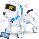 MindPal Robot Dog Remote Control Robot Toys with Sing Dance, Easter Toy Kids Robot Toy, 17 Functions Dog E Interactive Robot Dog for 6+, Programmable Smart Interactive Robotic Pets
