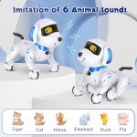 MindPal Robot Dog Remote Control Robot Toys with Sing Dance, Easter Toy Kids Robot Toy, 17 Functions Dog E Interactive Robot Dog for 6+, Programmable Smart Interactive Robotic Pets