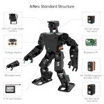 HIWONDER AiNex ROS Education AI Vision Humanoid Robot Powered by Raspberry Pi 5 Biped Inverse Kinematics Algorithm Learning Teaching Kit Standard Kit (Pi 5 8GB)