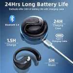 Translation Earbuds Real Time, Ai Translator Earbuds Bluetooth Wireless - Supports 144+ Languages, Over-Ear AI Headphones for iOS and Android, Ideal for Travel and Business (Black)