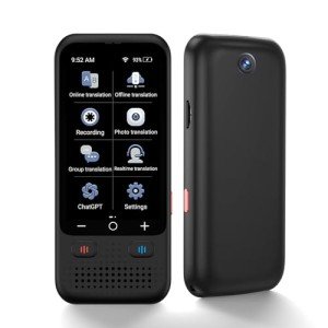 Language Translator Device, Upgraded ChatGpt AI Translator No WiFi Needed, 138 Languages Two Way Real-Time Voice Translation, Offline&Recording&Photo Translation for Travel Business Learning