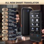 Language Translator Device, Upgraded ChatGpt AI Translator No WiFi Needed, 138 Languages Two Way Real-Time Voice Translation, Offline&Recording&Photo Translation for Travel Business Learning