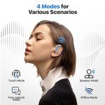 AI Language Translator Earbuds, OWS Real-Time 3-in-1 Translation Earbuds 144 Languages & Accents, Translation Device for Travel Business Learning, Black