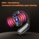 AI Language Translator Earbuds 144 Languages 8 Offline Modes OWS Touchscreen HD Sound iOS Android Compatible Long Battery Life Ideal for Travel Business Black