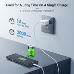 Language Translator Device 2025, 139 Languages AI Offline/Group/Phone Translation Device Two Way Real-Time Voice Translator Device with 5.5" Screen,Upgraded Chip for Travel Business Learning (Black)