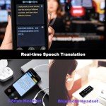 Language Translator Device No WiFi Needed, F13 ChatGpt Two-Way AI Voice Translator for All Languages, 142+ Language Online Translation, Offline/Photo Translation for Travel/Business/Study
