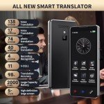 Language Translator Device No WiFi Needed, 2025 Upgraded Ai Translator, Support ChatGPT, Voice Instant Two-Way 138 Language Translator, Offline/Recording/Photo Translation for Business Travel