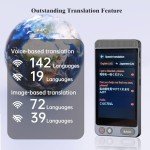 2025 Latest Language Translator Device, Instant Translator for 142 Languages, AI-Powered/Offline/Recording/Photo Translation 4" Touchscreen Translator Device for Business, Travel, Learning