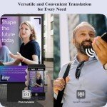 2025 Latest Language Translator Device, Instant Translator for 142 Languages, AI-Powered/Offline/Recording/Photo Translation 4" Touchscreen Translator Device for Business, Travel, Learning