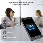 2025 Latest Language Translator Device, Instant Translator for 142 Languages, AI-Powered/Offline/Recording/Photo Translation 4" Touchscreen Translator Device for Business, Travel, Learning