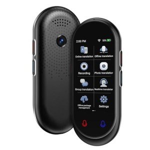 Language Translator Device, ChatGPT Ai Translator, 2 Way Real-Time Voice Translation, Support 138 Languages, Offline&Recording&Photo Translation
