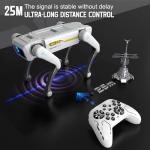 Petma Robot Dog, AI Smart Pet, Will Dance and Kungfu, with Voice/APP/Remote Control, Support Action Programming, Ideal Gift for Kids 8-12