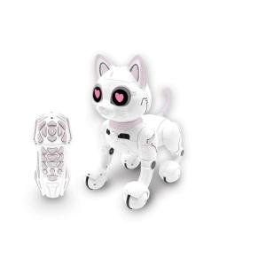 Lexibook - Power Kitty® - Remote Control Robot Cat, Programmable Smart Robot, Light, Sound, White/Pink - KITTY01