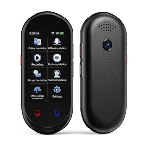 Language Translator Device, ChatGPT Ai Translator, 2 Way Real-Time Voice Translation, Support 138 Languages, Offline&Recording&Photo Translation