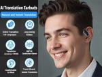 Ai Translation Earbuds Real Time Translator Headphones 144 Languages Audifonos Traductores Inglés Español, Open Ear Translating Wireless Earphones Perfect for Travel, Business & Language Learning