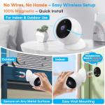 AMTIFO Wireless Home Security Camera with 360° AI Detection