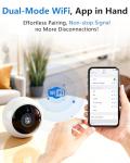 AMTIFO Wireless Home Security Camera with 360° AI Detection