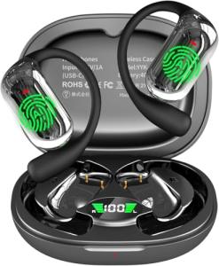 Ai Translation Earbuds Real Time Translator Headphones 144 Languages Audifonos Traductores Inglés Español, Open Ear Translating Wireless Earphones Perfect for Travel, Business & Language Learning