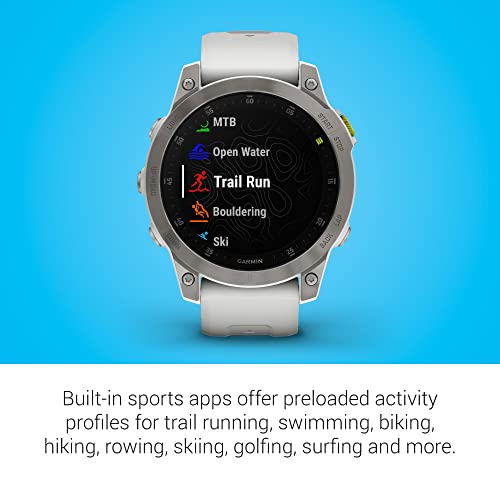 Garmin epix Gen 2 Adventure Smartwatch - White Titanium