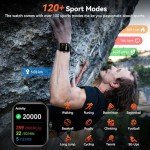 Smart Watch(Answer/Make Calls), 1.83" Smartwatch for Men Women Alexa Built-in, Fitness Tracker with IP68 Waterproof, 100+ Sport Mode Activity Tracker, Heart Rate Sleep Monitor, iOS Android Compatible