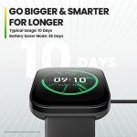 Amazfit Bip 5 Smart Watch 46mm, GPS, Amazon Alexa Built-in, Bluetooth Calling, 10-Day Battery, Heart-Rate & VO2 Max, Sleep Health Monitoring, AI Fitness Tracker App, for Android & iPhone, Black