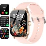 LICYAPO Smart Watch for Women(Answer/Make Call), 1.85" HD Smartwatch, Fitness Tracker with 100+ Sport Modes, IP68 Waterproof, Heart Rate/Sleep/Spo2 Monitor, Activity Tracker for Android and iPhone