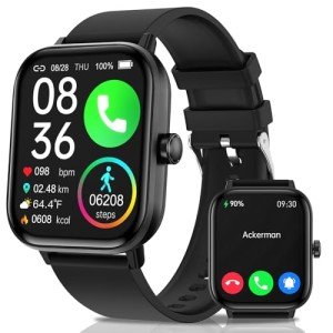 Williben Smart Watch for Men Women (Answer/Make Calls), 1.83" Smartwatch with Heart Rate Blood Pressure Sleep Monitor, IP67 Waterproof, Fitness Activity Tracker, Smartwatches for iOS & Android Phones