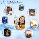 Smart Watch(Answer/Make Calls), 1.91" Smartwatches for Men Women, Fitness Tracker with 110+ Sport Modes, IP68 Waterproof, Heart Rate/Sleep/Spo2 Monitor, Pedometer, Activity Tracker for Android iOS