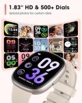 Sanorum Smart Watches for Women Men with Call: Fitness Trackers with 24-Hour Heart Rate SpO2 Sleep Monitor 120+ Sport Mode 5ATM Waterproof Smartwatch Compatible with iPhone Android Phones Starlight