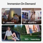 XREAL Air 2 Pro AR Glasses|46° FOV, 130" 120Hz HD Display, True Colors, Cinematic Sound, All-Day Comfort. Compatible with iPhone 16/15, Steam Deck, ROG, Mac, PC, Android & iOS