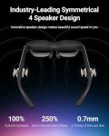 RayNeo Air 2s XR Glasses - Latest AR Glasses with 4 Speakers, 201" Micro OLED with 120 Hz, 5000 nits Brightness, Smart Glasses for iPhone 16/15/15 Pro Max/Android/MacBook/Switch/PS5/-2024 Model.