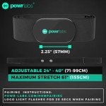 Powr Labs Bluetooth and ANT+ Heart Rate Monitor Chest Strap - Compatible with Polar, Garmin, Peloton, Wahoo