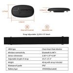 COOSPO H6 Heart Rate Monitor Chest Strap Bluetooth 4.0 ANT+ IP67 Chest Heart Rate Sensor for Peloton Polar DDP Yoga Map My Ride Garmin Sports Watches