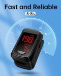 Pulse Oximeter Fingertip- Mini Oximeter Oxygen Saturation Monitor for SpO2/Heart Rate/PI, with Auto Graph Display,FSA/HSA Eligible