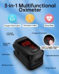 Pulse Oximeter Fingertip- Mini Oximeter Oxygen Saturation Monitor for SpO2/Heart Rate/PI, with Auto Graph Display,FSA/HSA Eligible