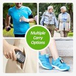 3D Pedometer for Walking, Simple Step Counter for Walking with Removable Clip and Lanyard, Accurate Pedometers for Steps, Step Tracker with Large Display for Men Women and Kids (Black)