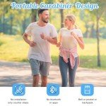 Simple Pedometer for Walking, Accurate Step Tracker with Carabiner, 3D Step Counter for Men Women Kids Seniors