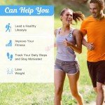 Simple Pedometer for Walking, Accurate Step Tracker with Carabiner, 3D Step Counter for Men Women Kids Seniors