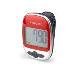 PINGKO Best Pedometer for Walking Accurately Track Steps Multi-Function Portable Sport Pedometers Step/Distance/Calories/Counter - Red…