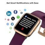 Fitness Tracker Watch with Heart Rate Monitor, Large Screen Activity Tracker with Pedometer, Sleep Monitor, Calories & Step Counter, 5ATM Waterproof Smart Watch for Women Men Fitness Watch for Sports