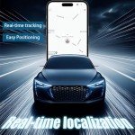 2025 New GPS Tracker for Vehicles,Portable Real Time GPS Tracking Device,Full Global Coverage Location Tracker for Car,Kids,Dogs.No Monthly Fee/No SIM Card Required
