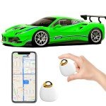 No Subscription No Sim Card GPS Tracker for Vehicles Mini GPS Tracker Compatible with iOS and Android Real Time Global Cars Pets or Keys
