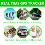 No Subscription No Sim Card GPS Tracker for Vehicles Mini GPS Tracker Compatible with iOS and Android Real Time Global Cars Pets or Keys