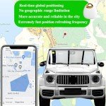 No Subscription No Sim Card GPS Tracker for Vehicles Mini GPS Tracker Compatible with iOS and Android Real Time Global Cars Pets or Keys