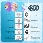 Waterproof Airtag Bracelets for Kids - (2 Pack) Soft Silicone Hidden Air tag Wristband - Lightweight GPS Tracker Holder Compatible with Apple Airtag Band for Child (Purple/Butterfly)