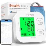 iHealth Track Smart Upper Arm Blood Pressure Monitor with Wide Range Cuff That fits Standard to Large Adult Arms, Bluetooth Compatible for iOS & Android Devices